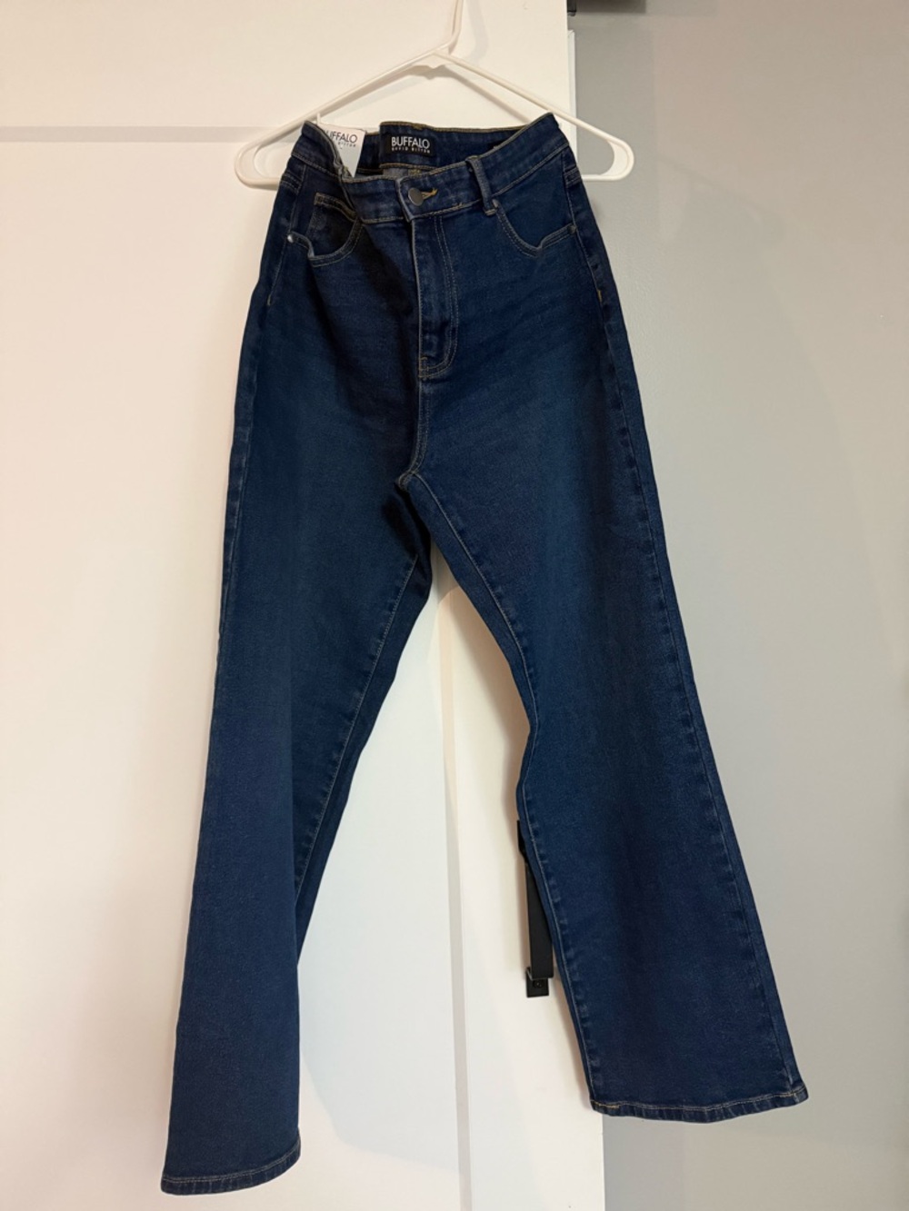 Buffalo David Bitton Dark Blue Wide-Leg Jeans